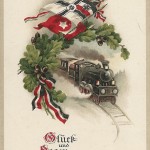 "Glück und Segen zur Jahreswende". Ansichtskarte, beschriftet, ohne Datum. Sammlung Detlev Brum.