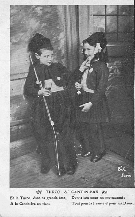 "Turco & Cantinière". Carte Postale, ungelaufen. Sammlung Detlev Brum.